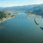 aerial view of bridge