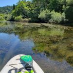 paddling on river