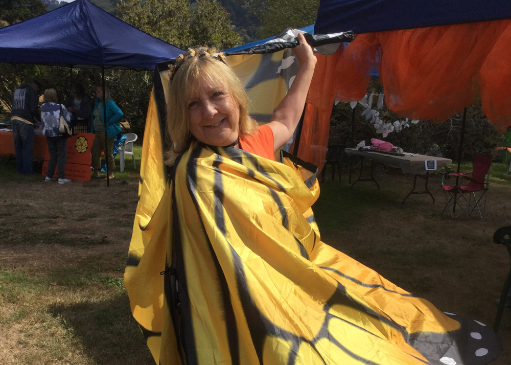 woman in costume at Monarch Festival