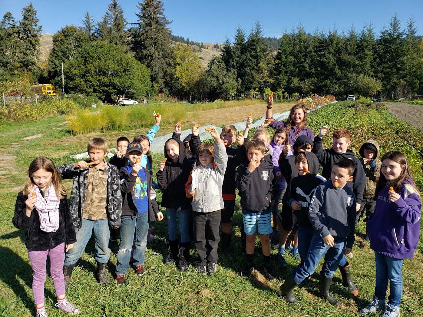 Children on the farm