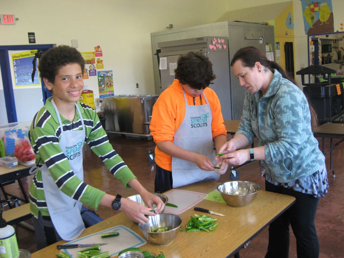 Cutting peppers